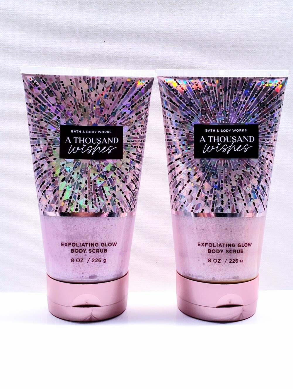 Bath & Body Works A THOUSAND WISHES Exfoliating Glow Body Scrub, 8 oz - 2 pcs